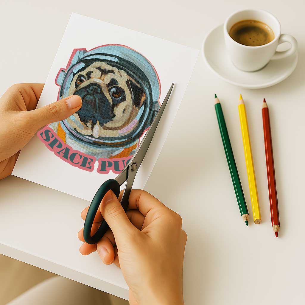 Clipart, Space Mops, mit und ohne Spruch, Sofortiger Download