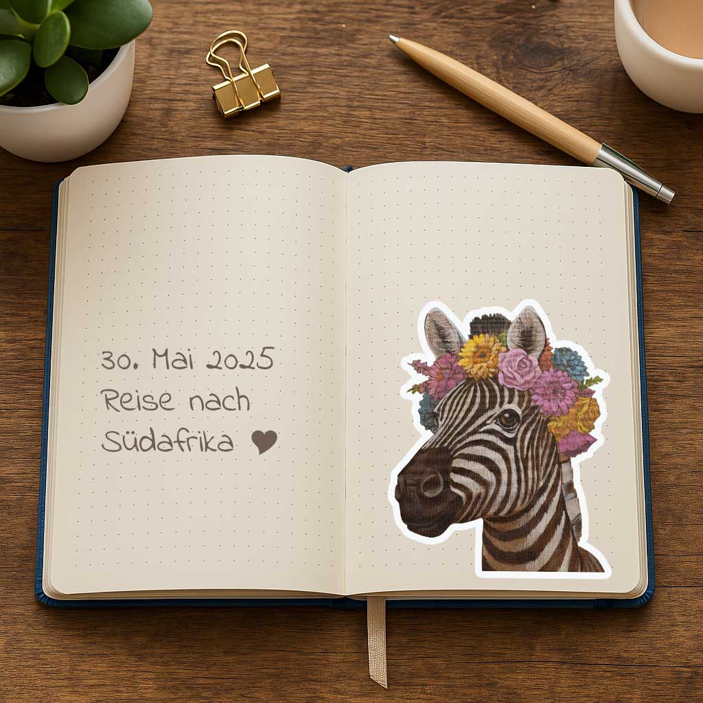 Clipart, Blumenkind Zebra, Sofortiger Download