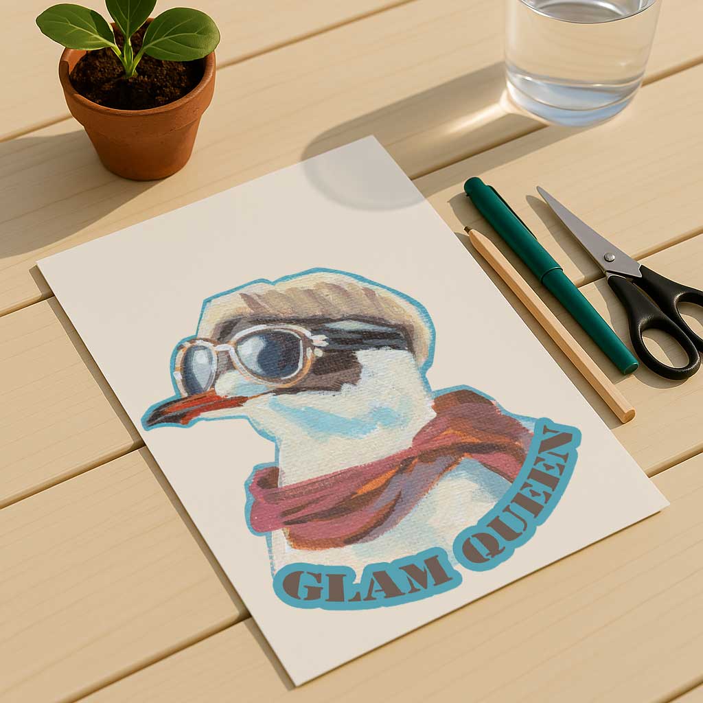 Clipart, Möwe, mit und ohne Spruch, Sofortiger Download