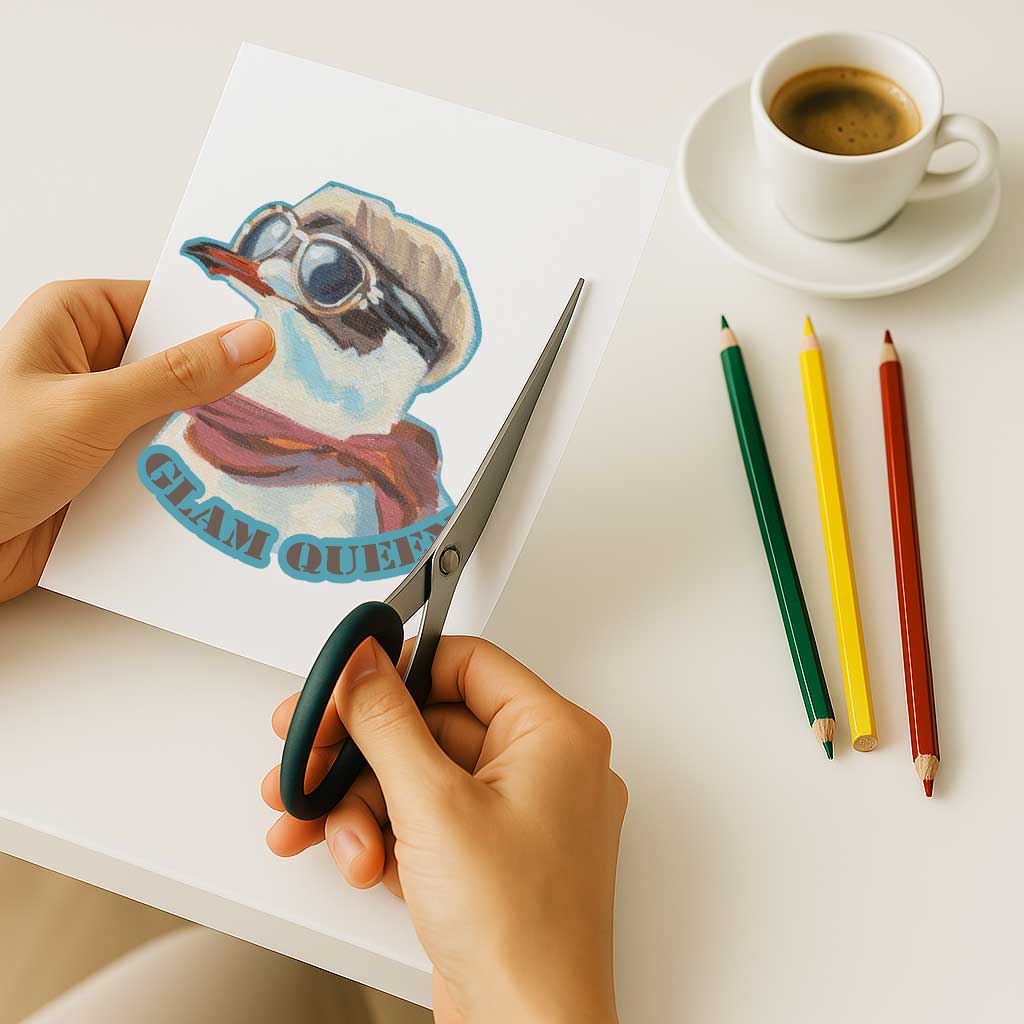 Clipart, Möwe, mit und ohne Spruch, Sofortiger Download