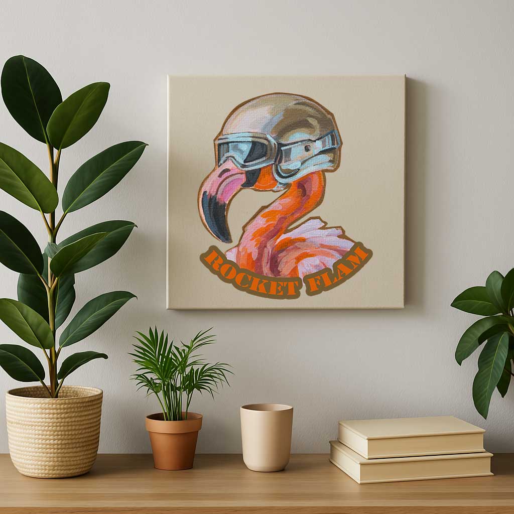 Clipart, Flamingo, with and without saying, Instant download