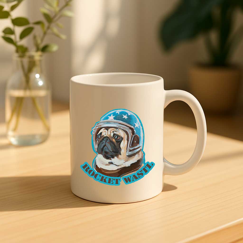 Clipart, Rocket Wastl, with and without saying, instant download