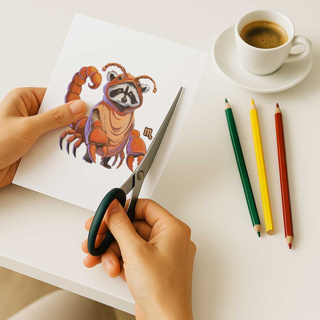 Clipart, Zodiac Sign Scorpio, Instant Download