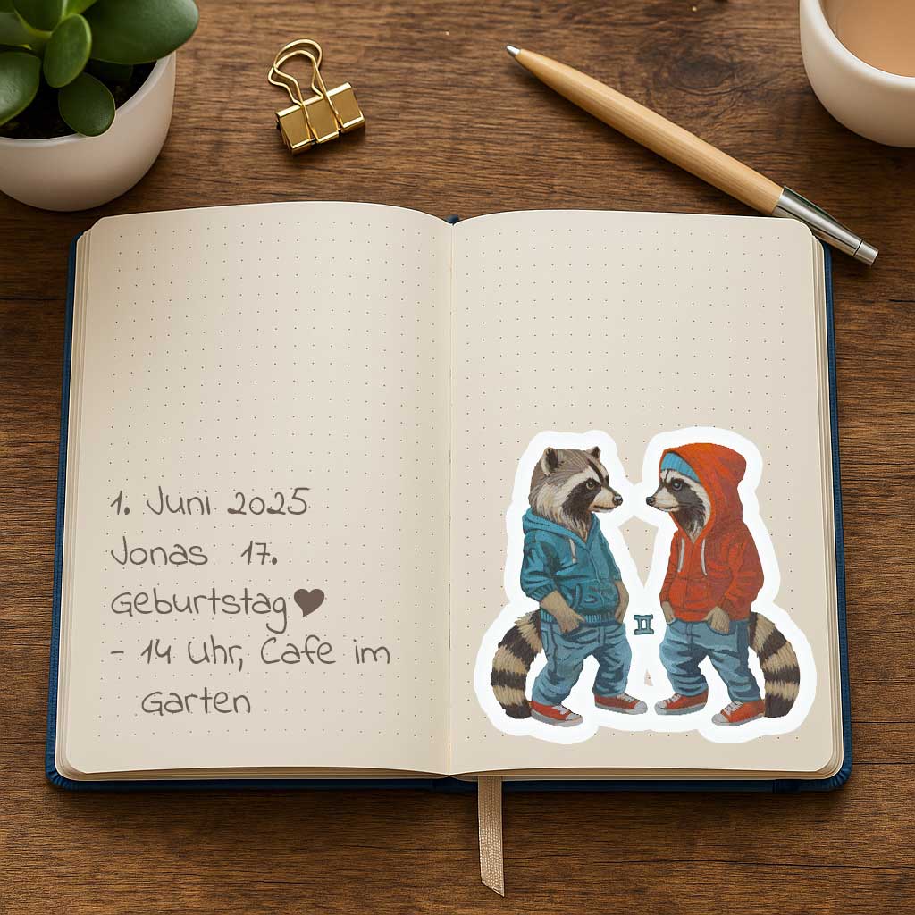 Clipart, Zodiac Sign Gemini, Instant Download